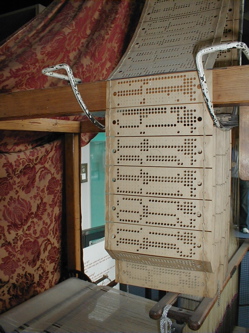 Schede perforate di un telaio Jacquard